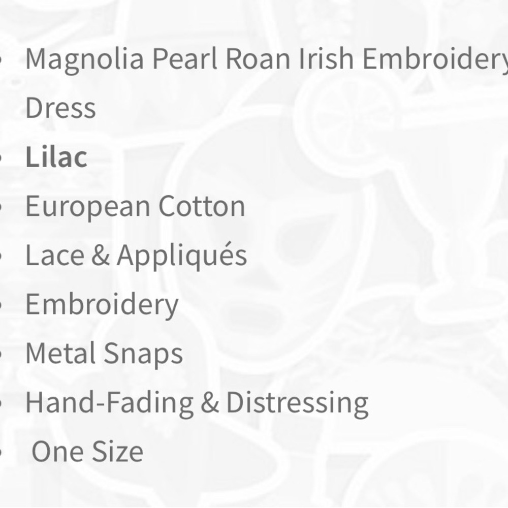 Magnolia Pearl Roan Irish Lilac Floral Embroidered Dress - Picture 11 of 11